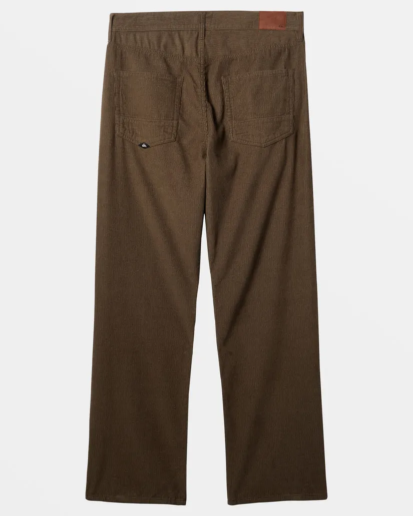 Quiksilver Landers Cord Pants-Canteen