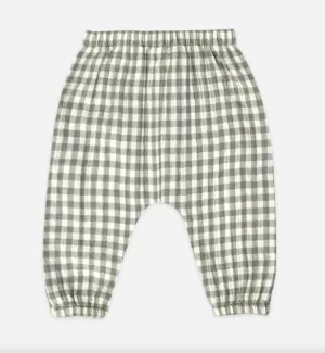 Quincy Mae Baby & Toddler Boys SEA GREEN GINGHAM Pants