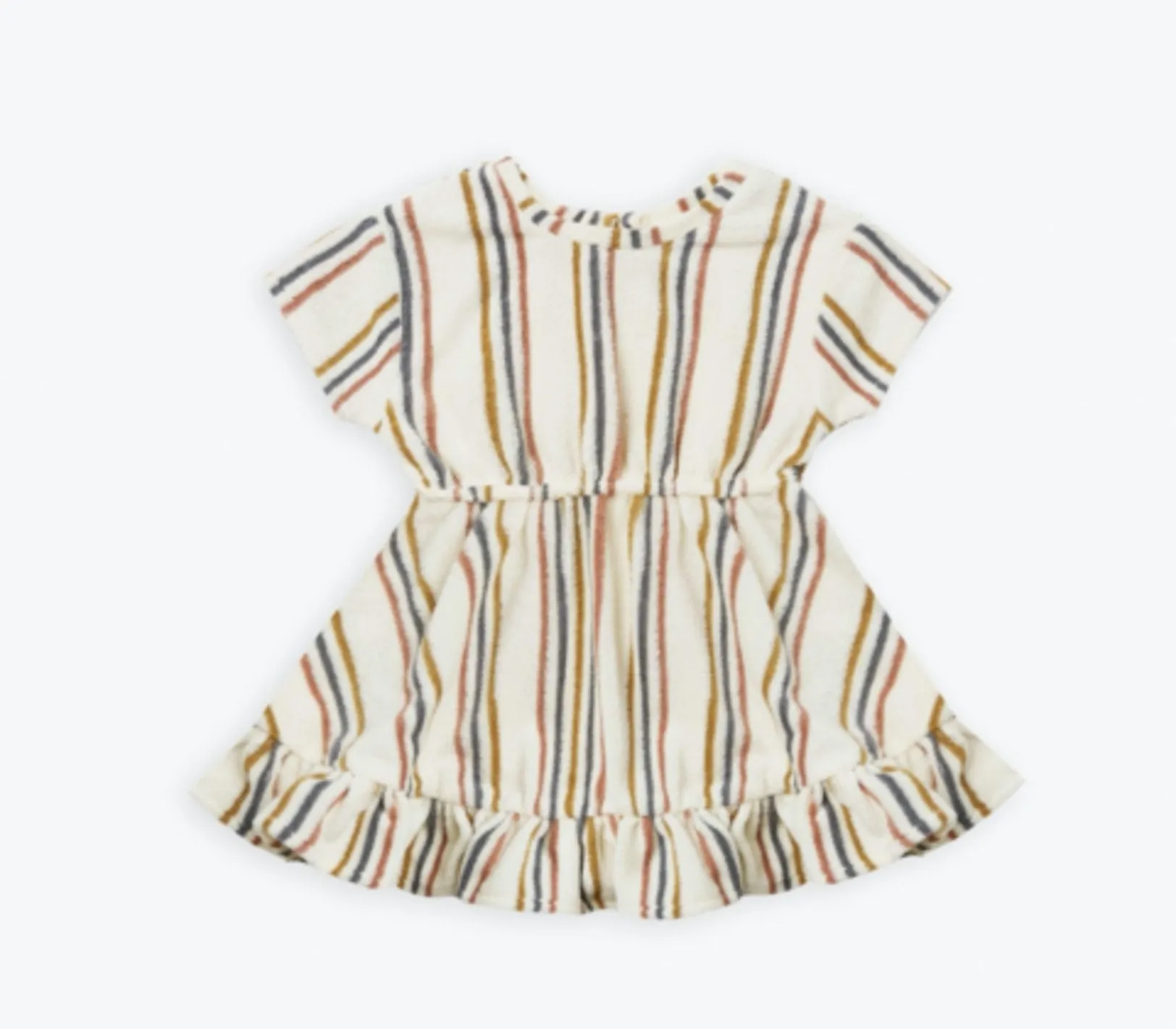 Quincy Mae Baby & Toddler Girls Organic Terry Retro Striped Dress