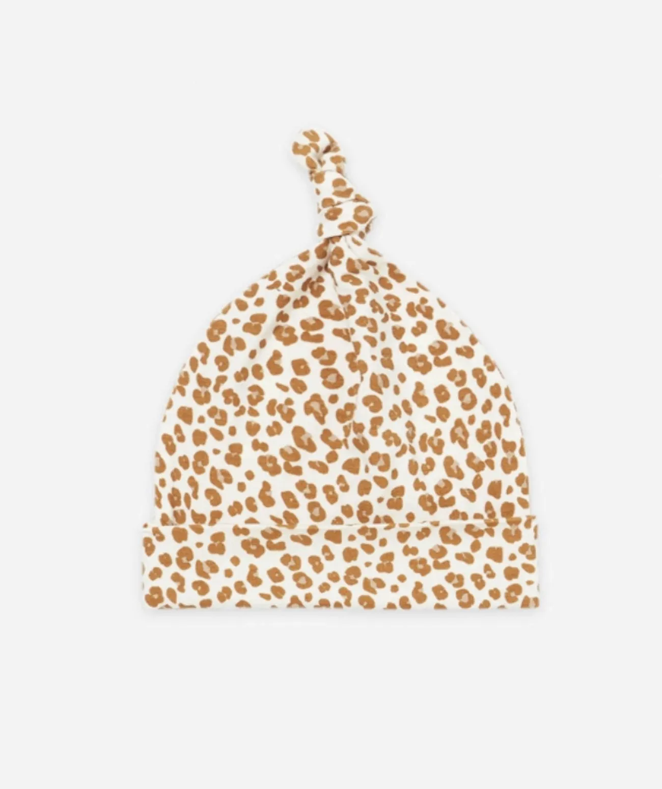 Quincy Mae Baby Bamboo Cheetah Print Knotted Baby Hat