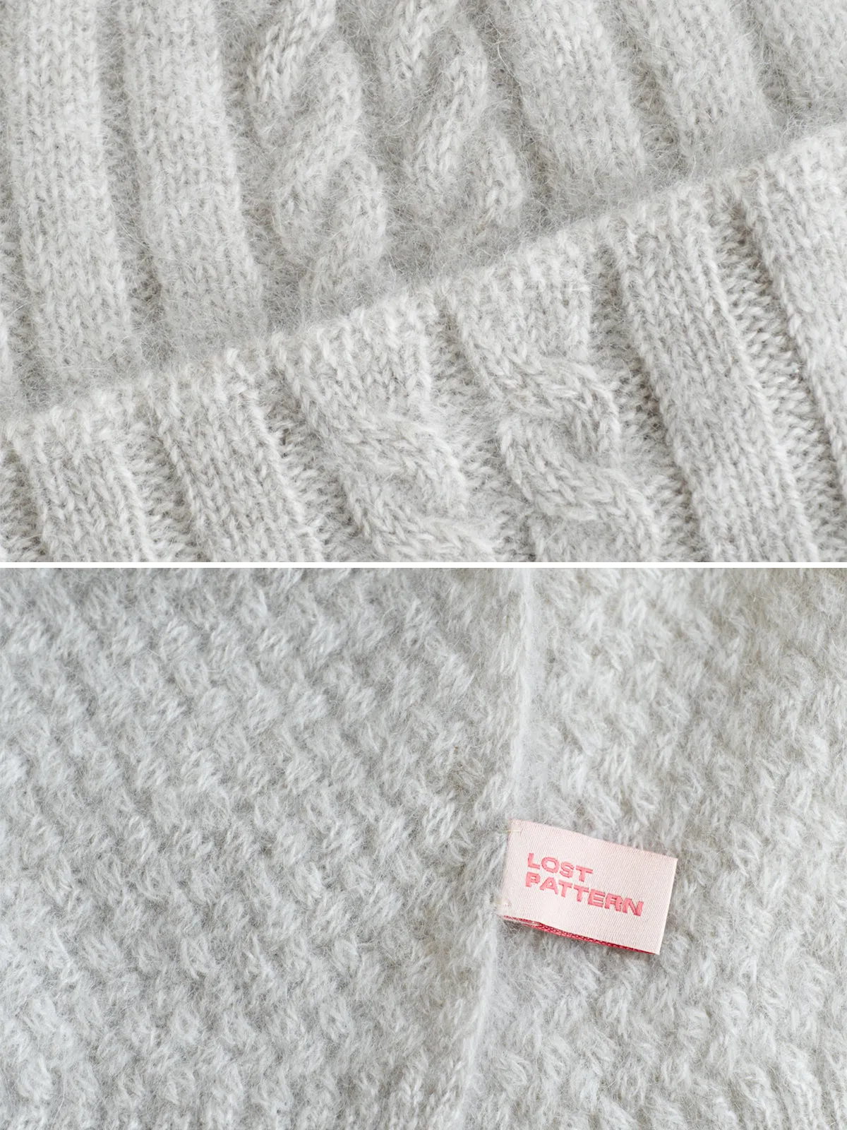 "Warmth Whisper" Cashmere Scarf & Beanie Hat Gift Set - Light Grey