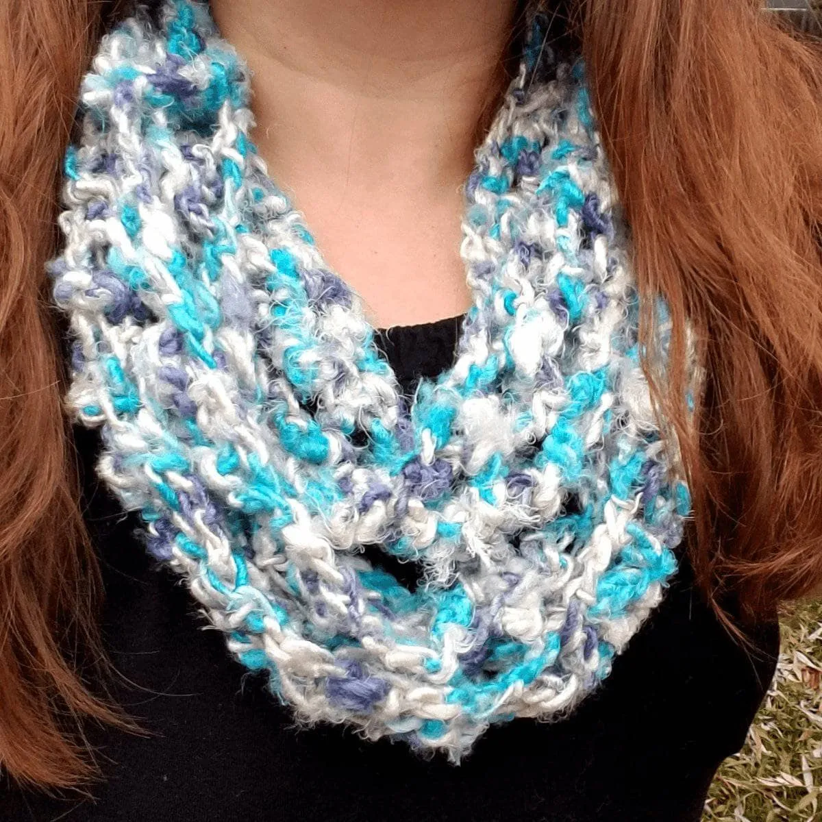 Rainy Day Infinity Scarf Crochet Kit