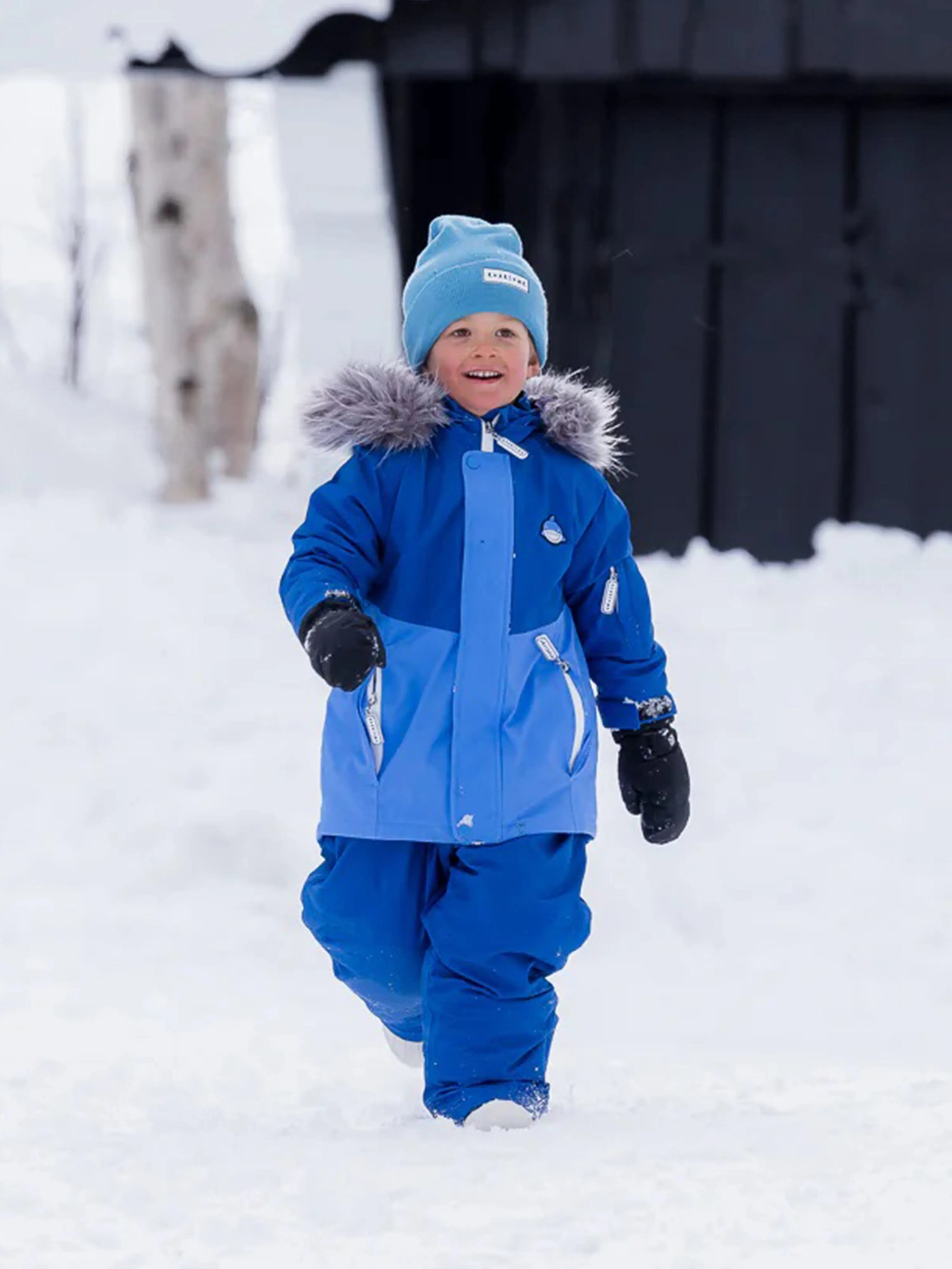 Roarsome Boys Reef The Shark Parka Ski Jacket in Blue