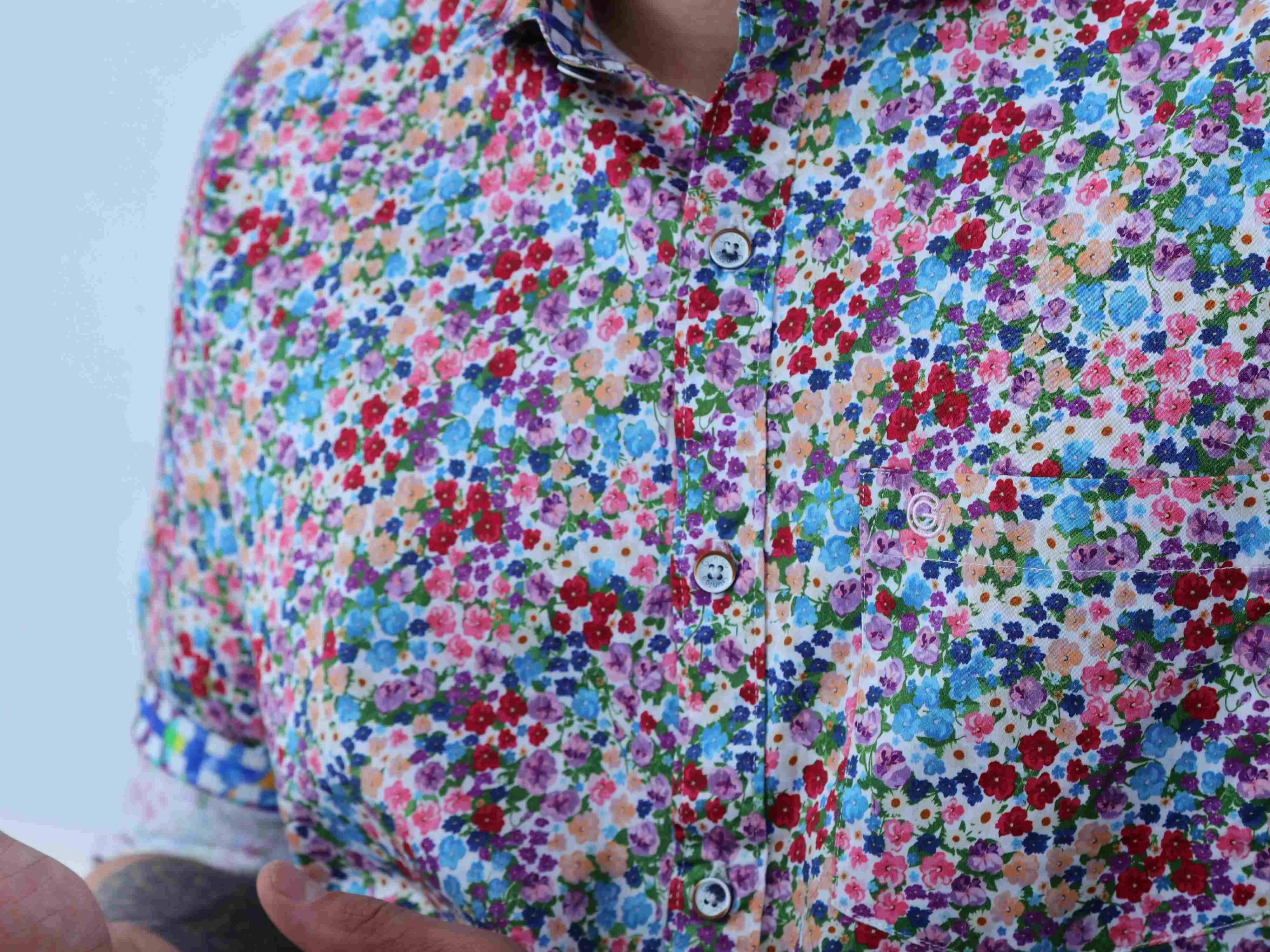 Rouge Flora Digital Printed Full Shirt