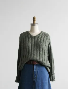 sage leaf wool pullover