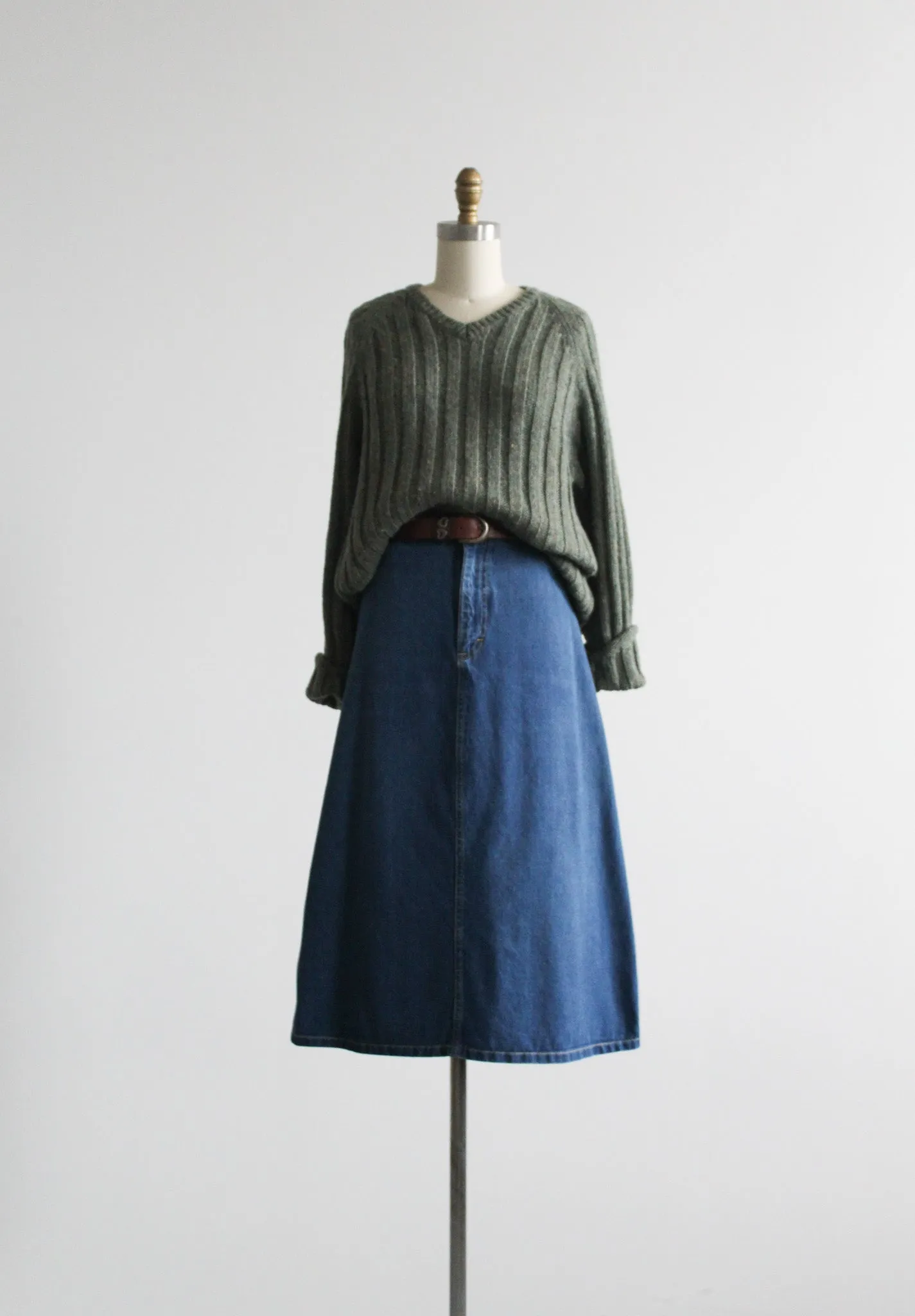 sage leaf wool pullover