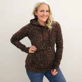 Savannah Leopard Print Pullover