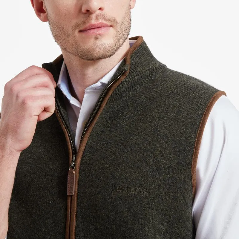 Schoffel Orkney Merino Mens Gilet - Loden Green