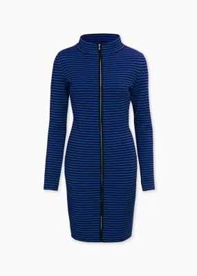 Sidonia – Long Jacket Dress with Stripes