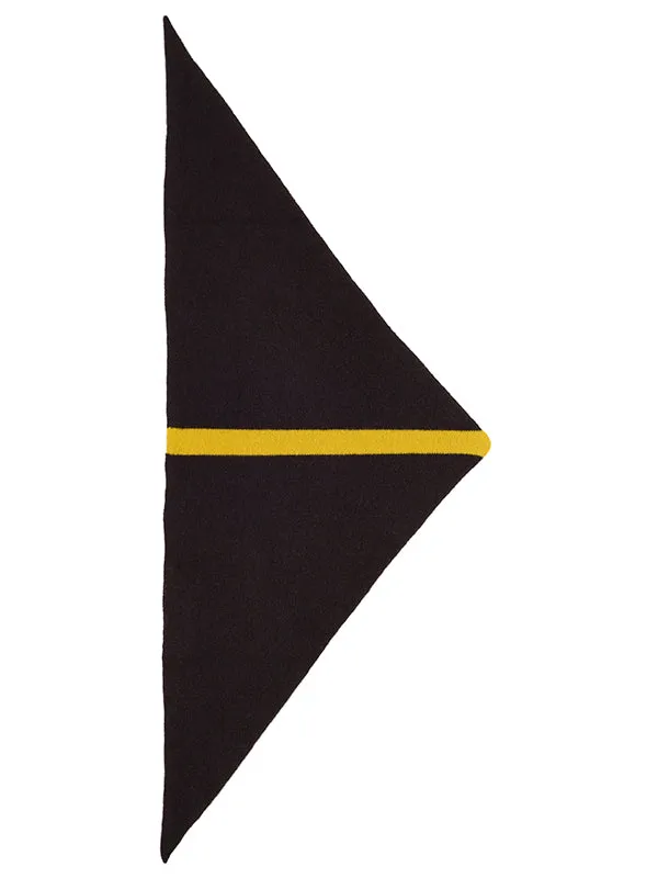 Single Stripe Triangle Neckerchief Kintyre & Black