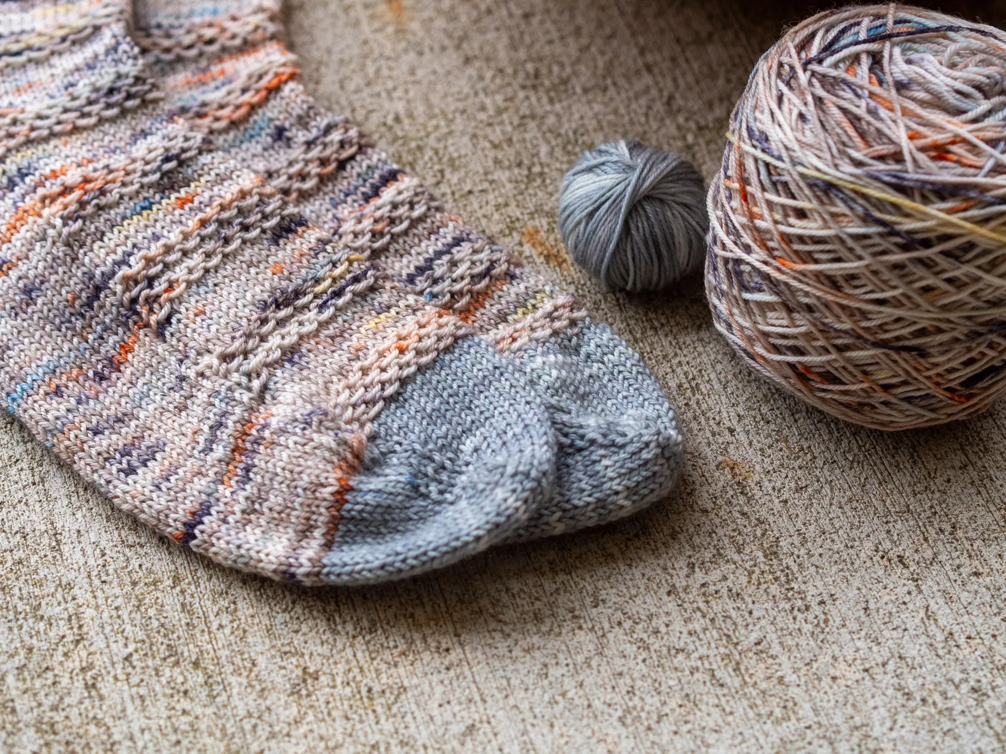 Slip Into Fall Toe Up Knit Sock Pattern