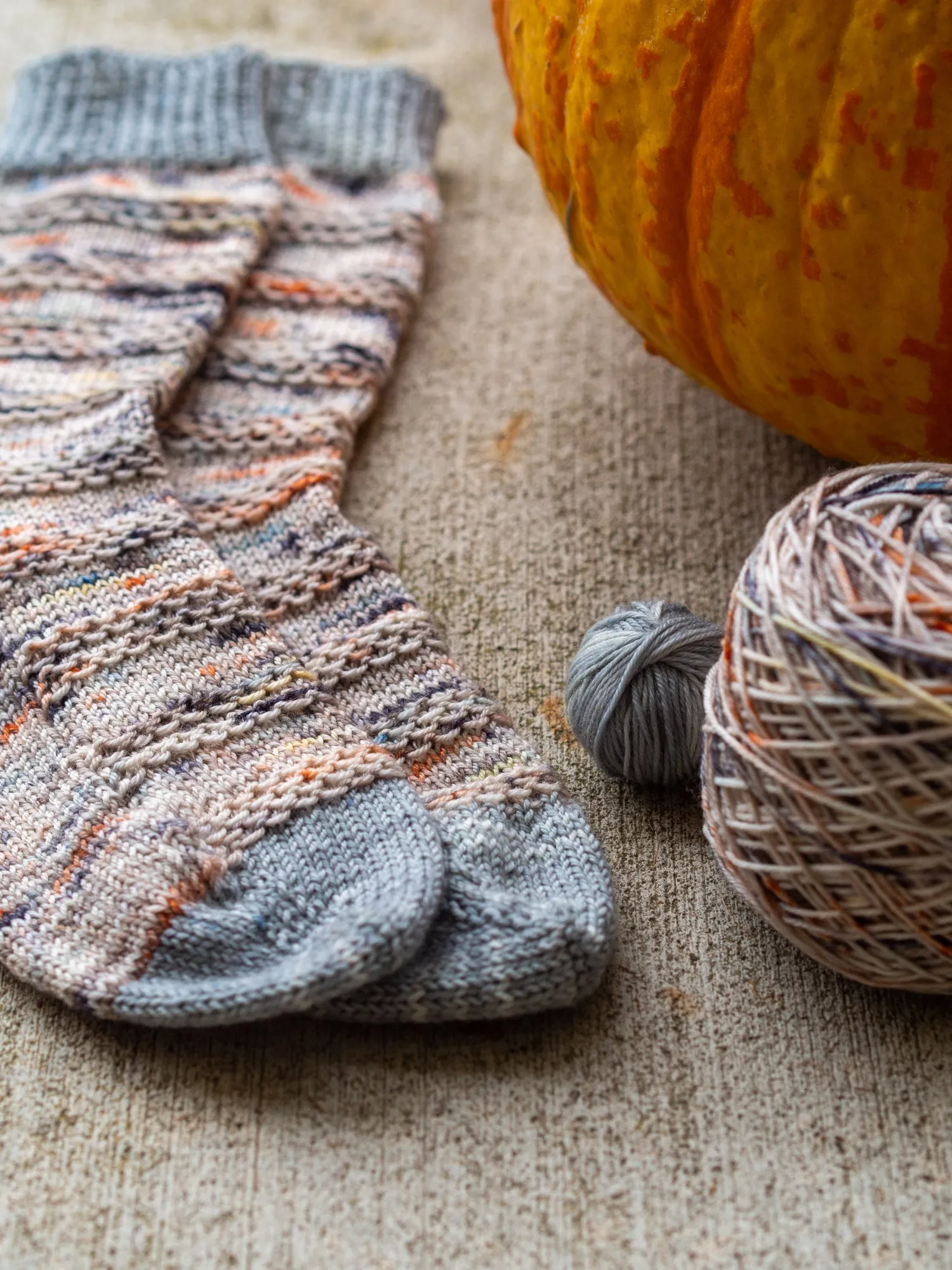 Slip Into Fall Toe Up Knit Sock Pattern