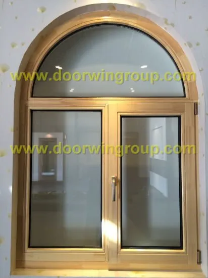 Solid Timber Double Glazing Window, Arched Solid Wood Window, Popular Unique Round Top Arch Design Shape Wooden Window - China Timber Window, Wood Window