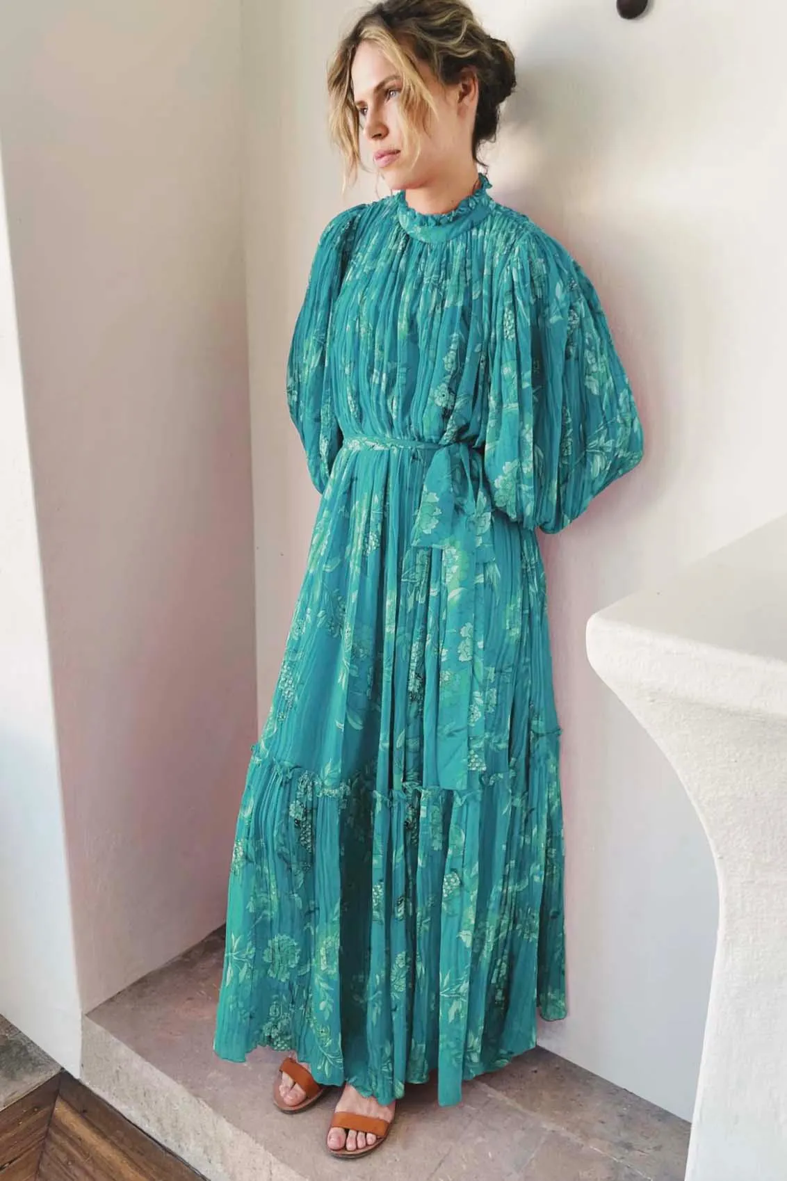 Songbird Raffles Dress | Green