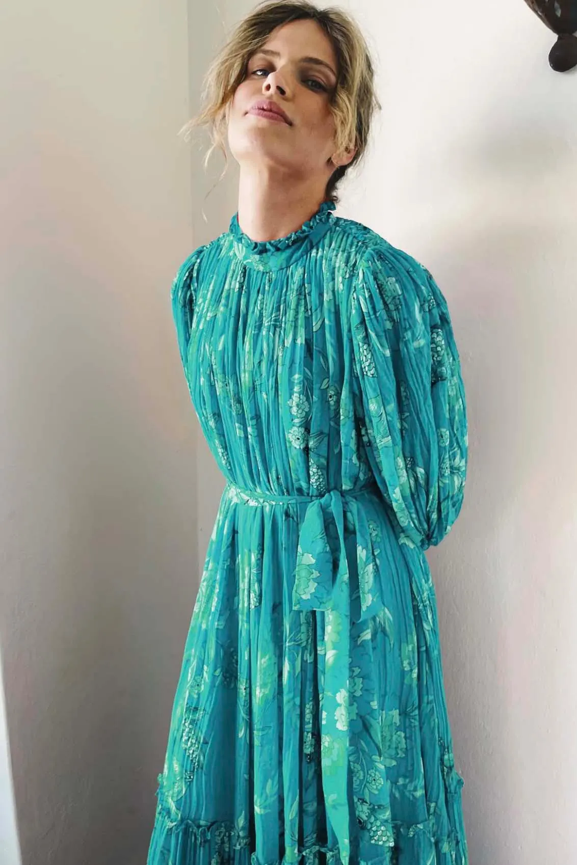 Songbird Raffles Dress | Green