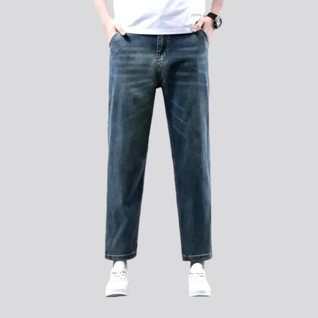 Straight men's ankle-length jeans