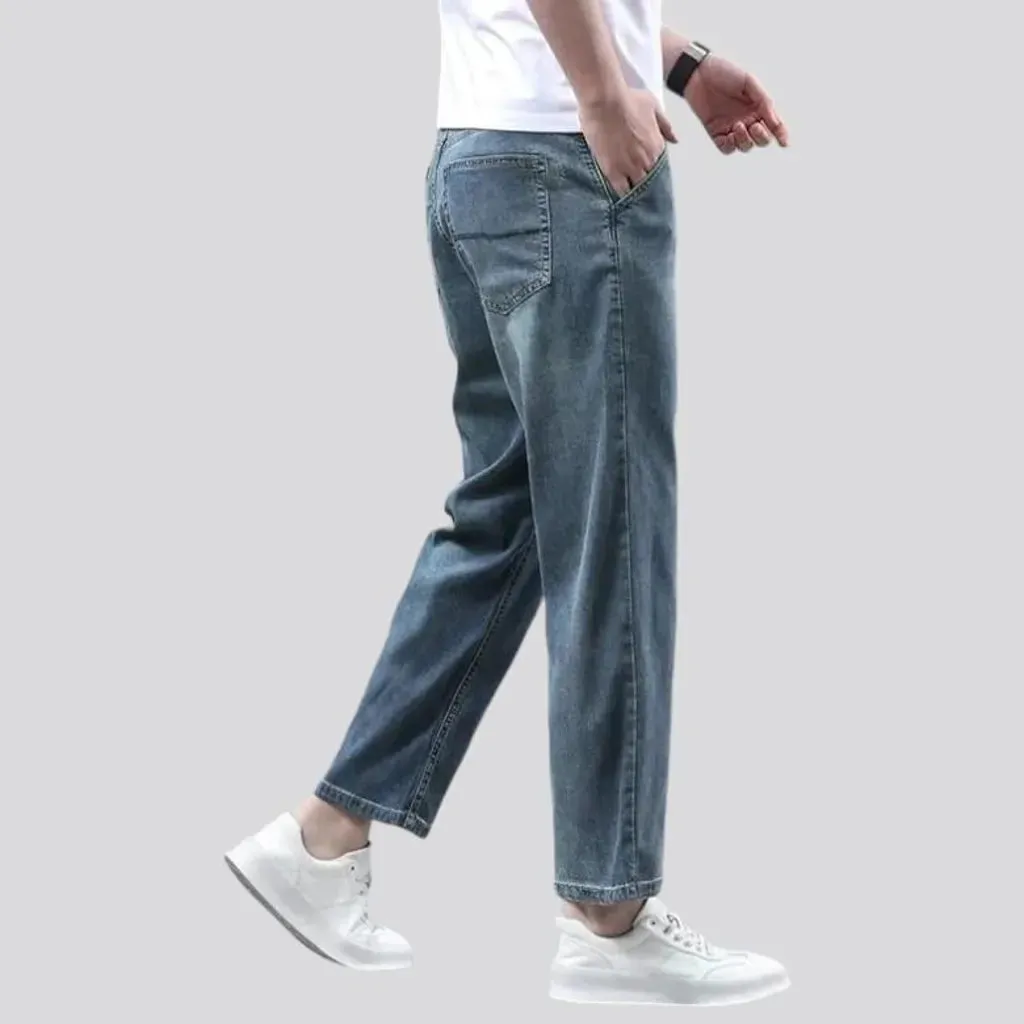 Straight men's ankle-length jeans