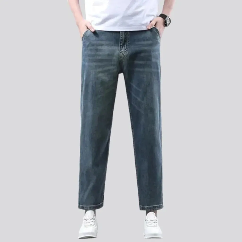 Straight men's ankle-length jeans