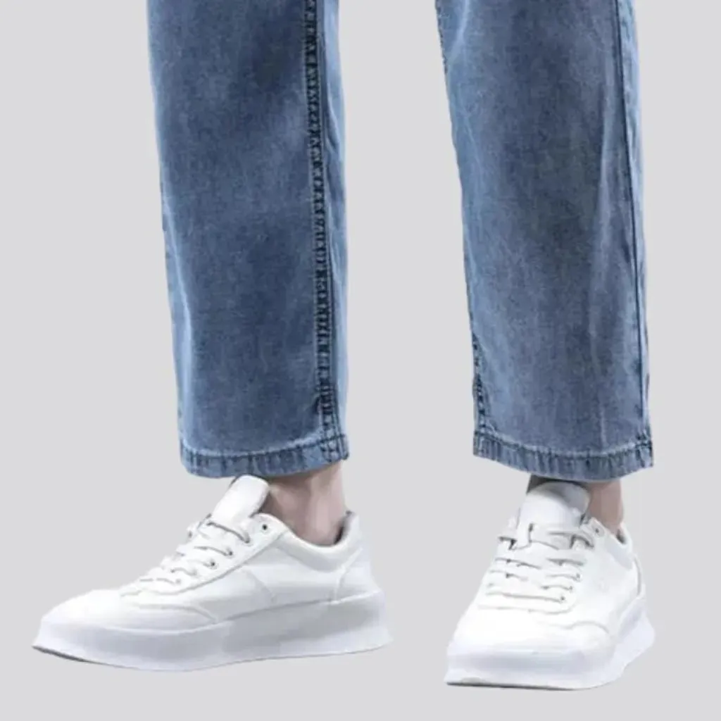 Straight men's ankle-length jeans