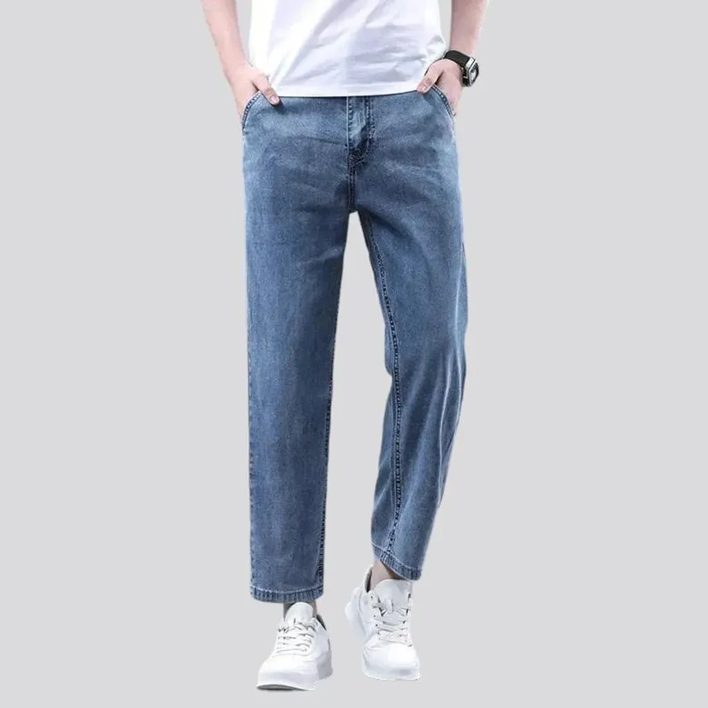 Straight men's ankle-length jeans