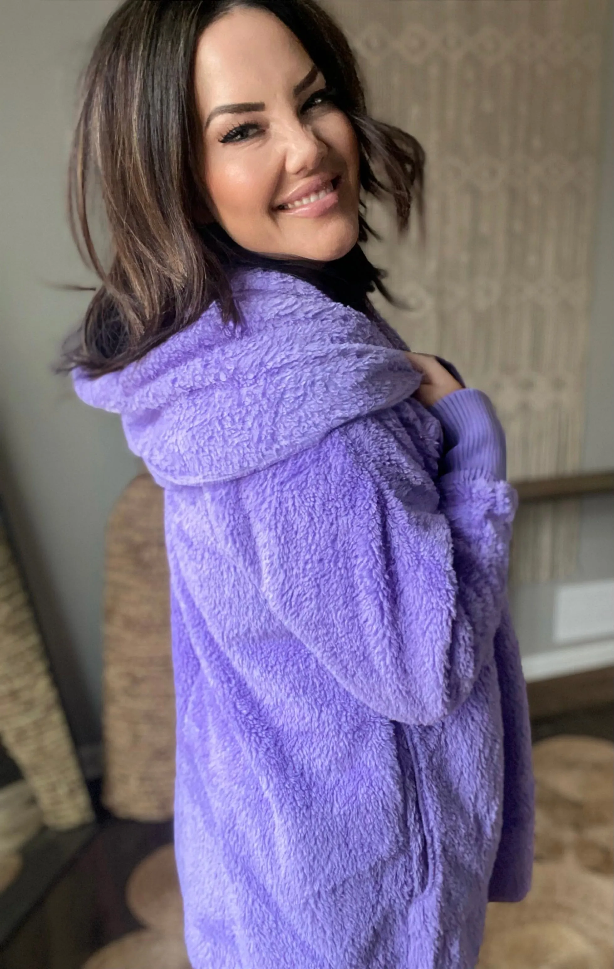 Teddy Fleece Jacket - Violet {Pre-Order}