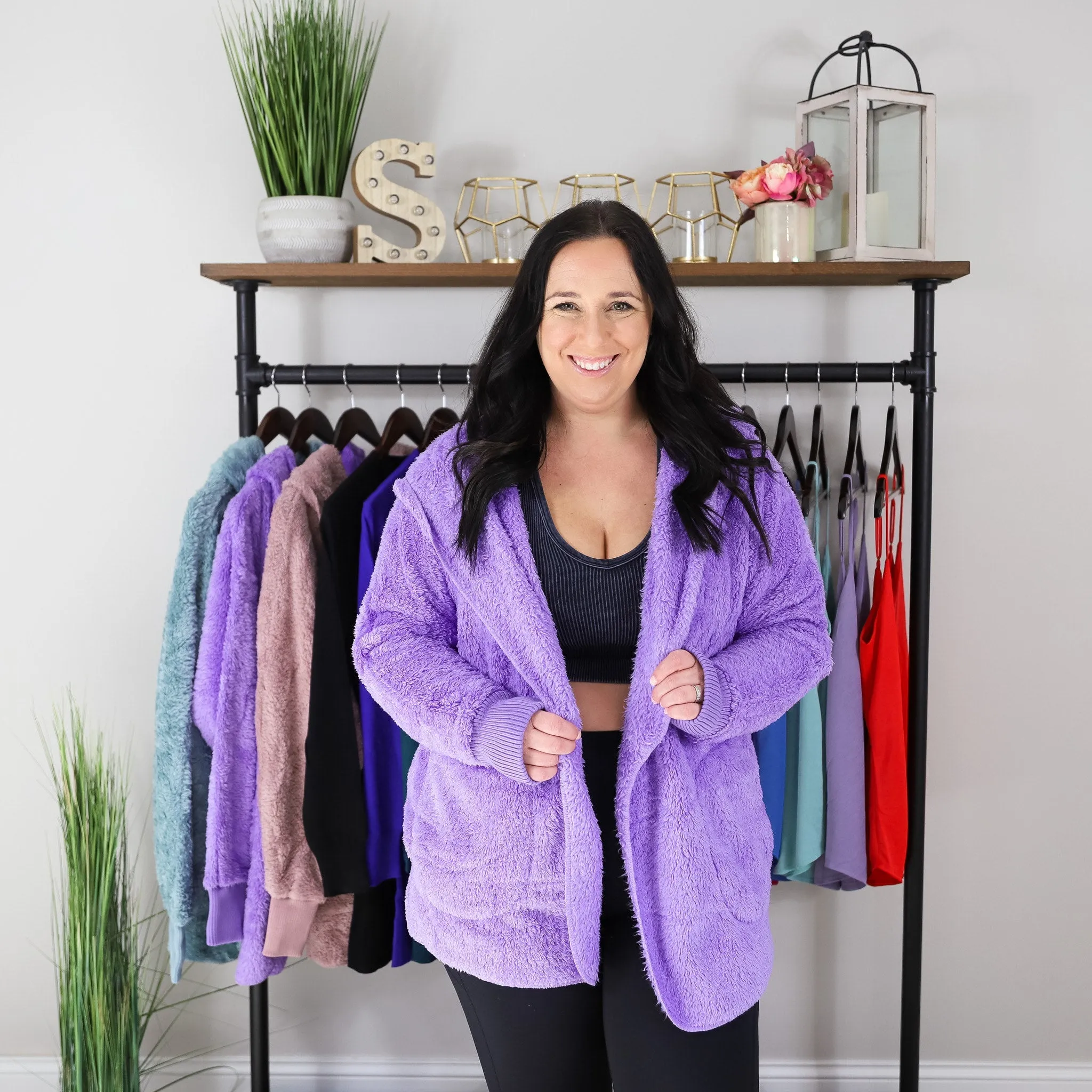 Teddy Fleece Jacket - Violet {Pre-Order}