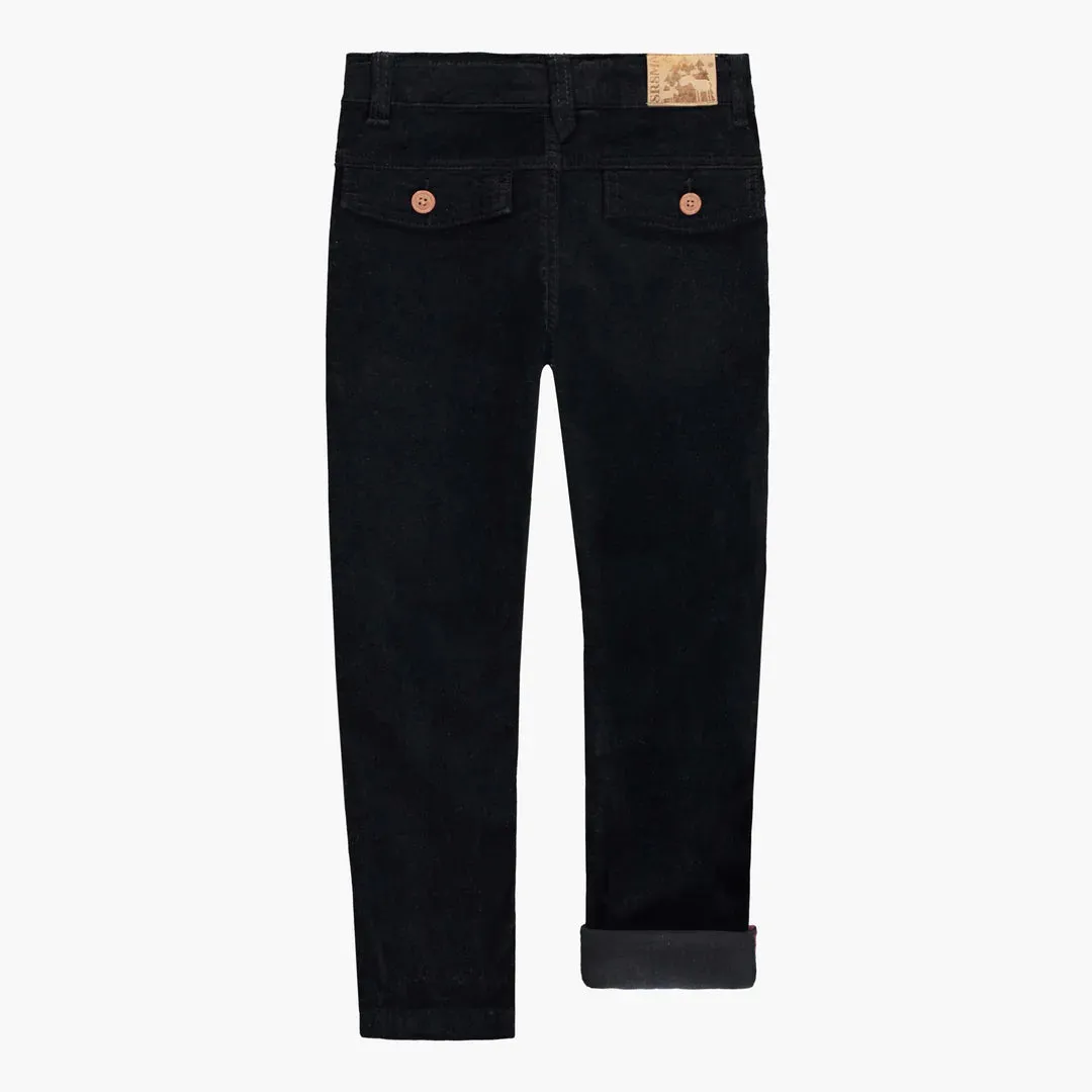 The Baxter Velvet Pant - Black - KIDS