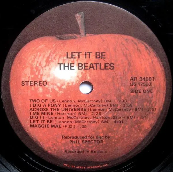 The Beatles - Let It Be (LP, Album, Win) (VG )