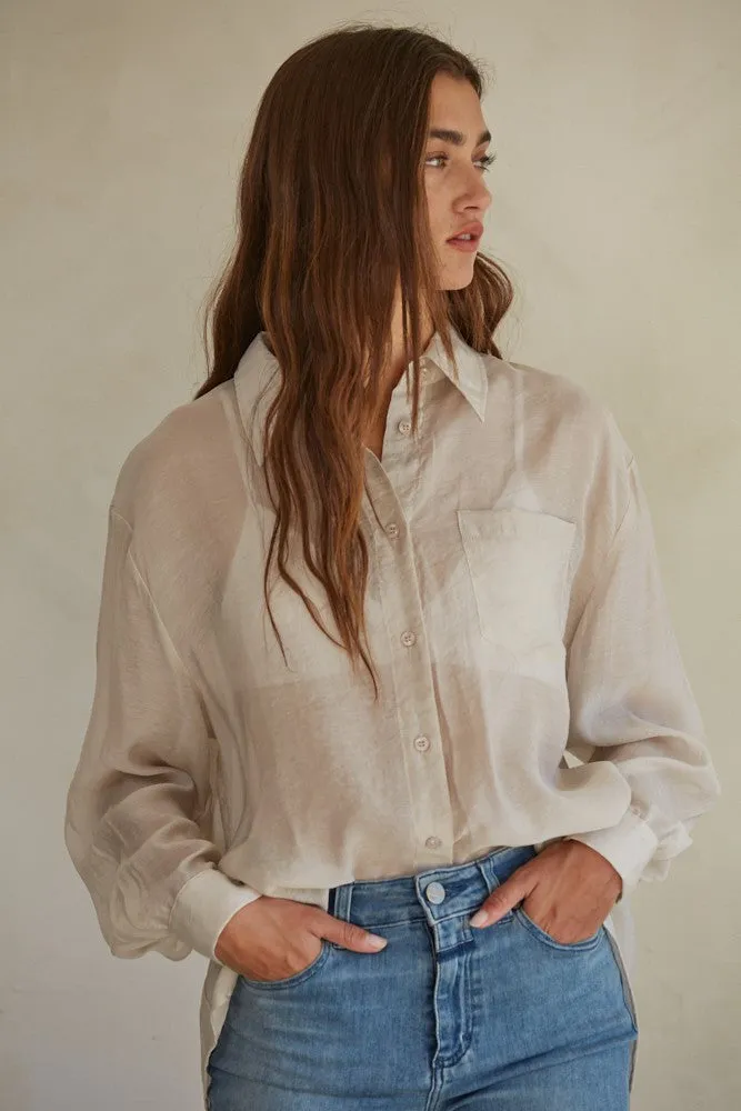 The Harper Button Up Shirt - Clay