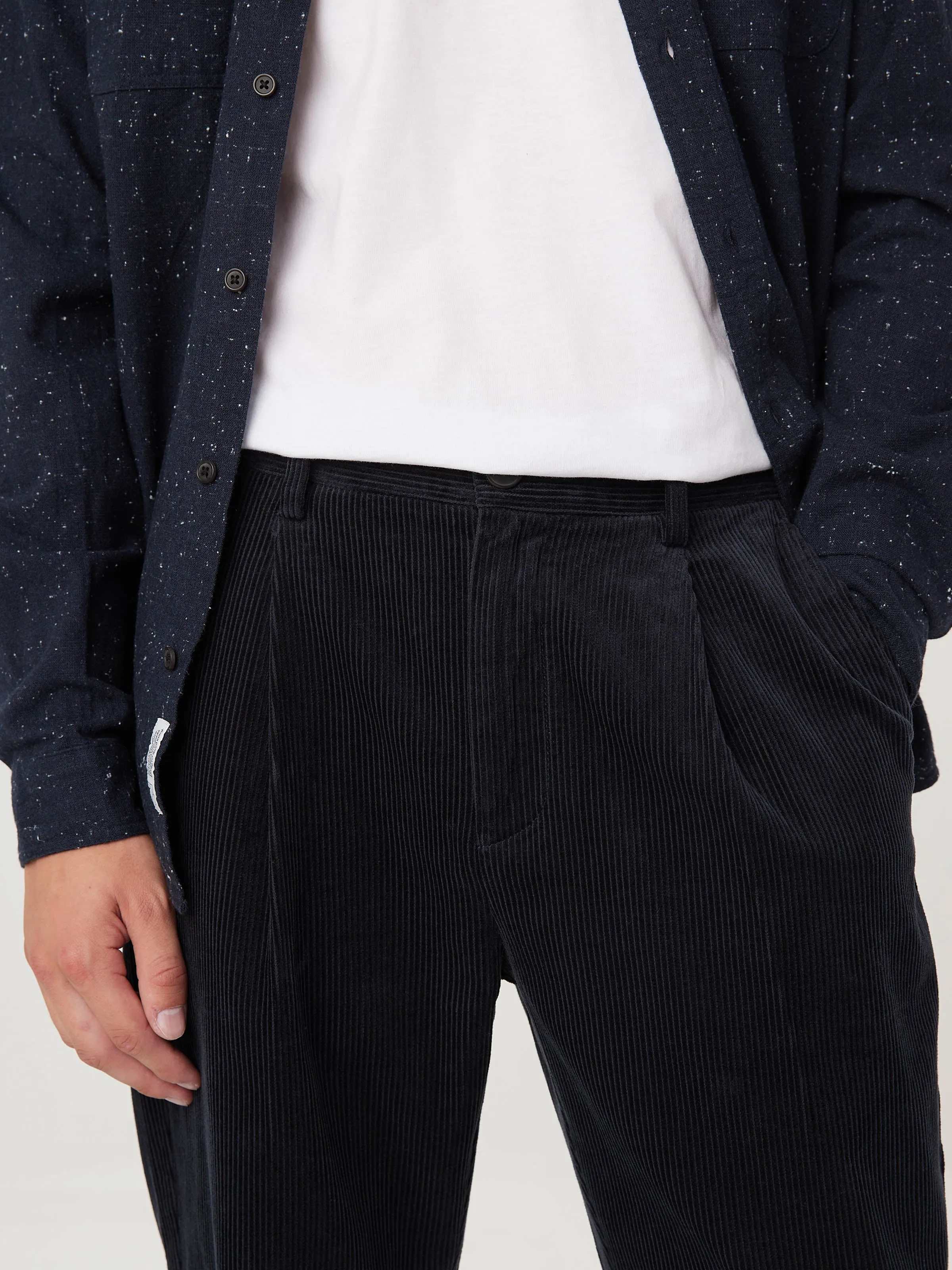 The Jamie Tapered Corduroy Pant in Deep Blue