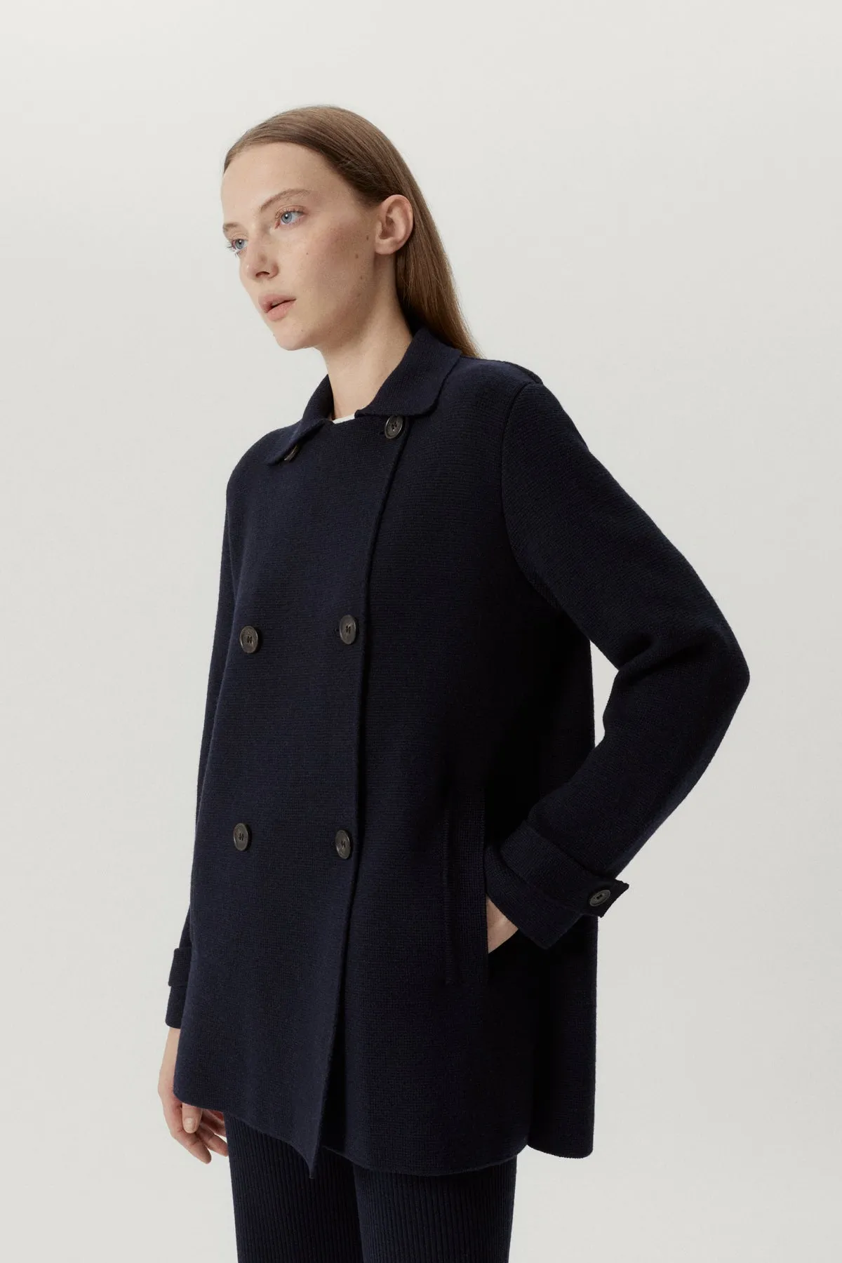 The Merino Wool Double Breasted Jacket