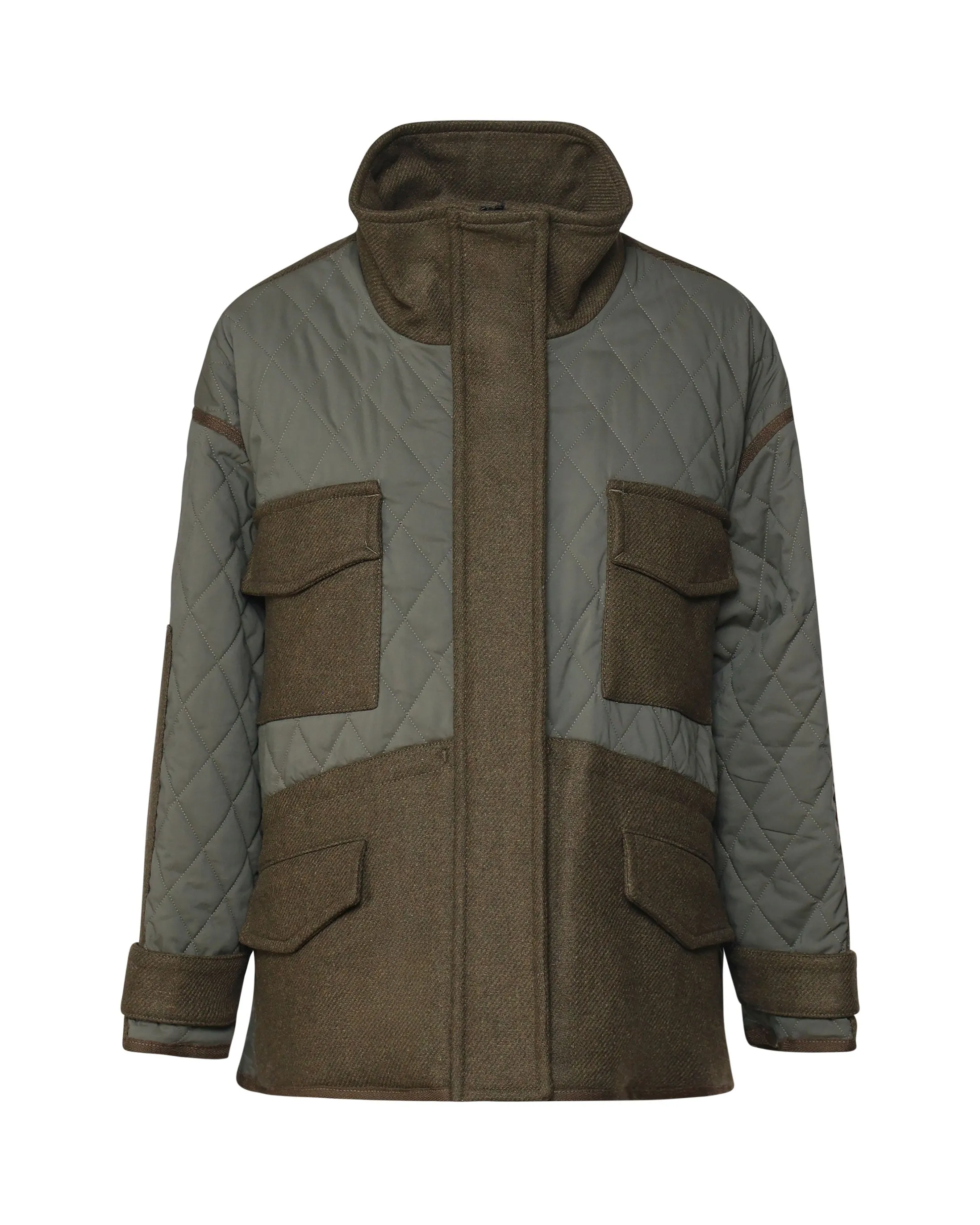 Two-tone Army Green Parka