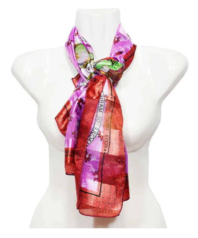 Virgin Mary Printed Silk Fashion Scarf Wholesale