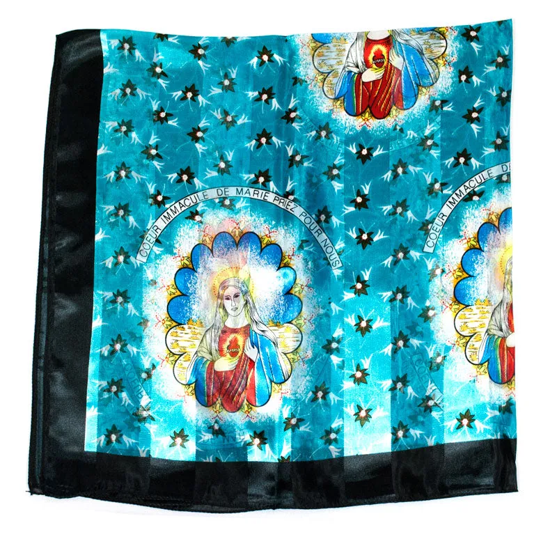 Virgin Mary Printed Silk Fashion Scarf Wholesale