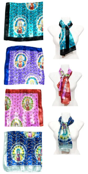 Virgin Mary Printed Silk Fashion Scarf Wholesale