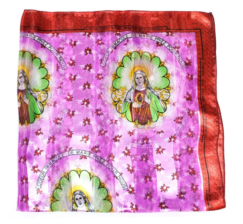 Virgin Mary Printed Silk Fashion Scarf Wholesale