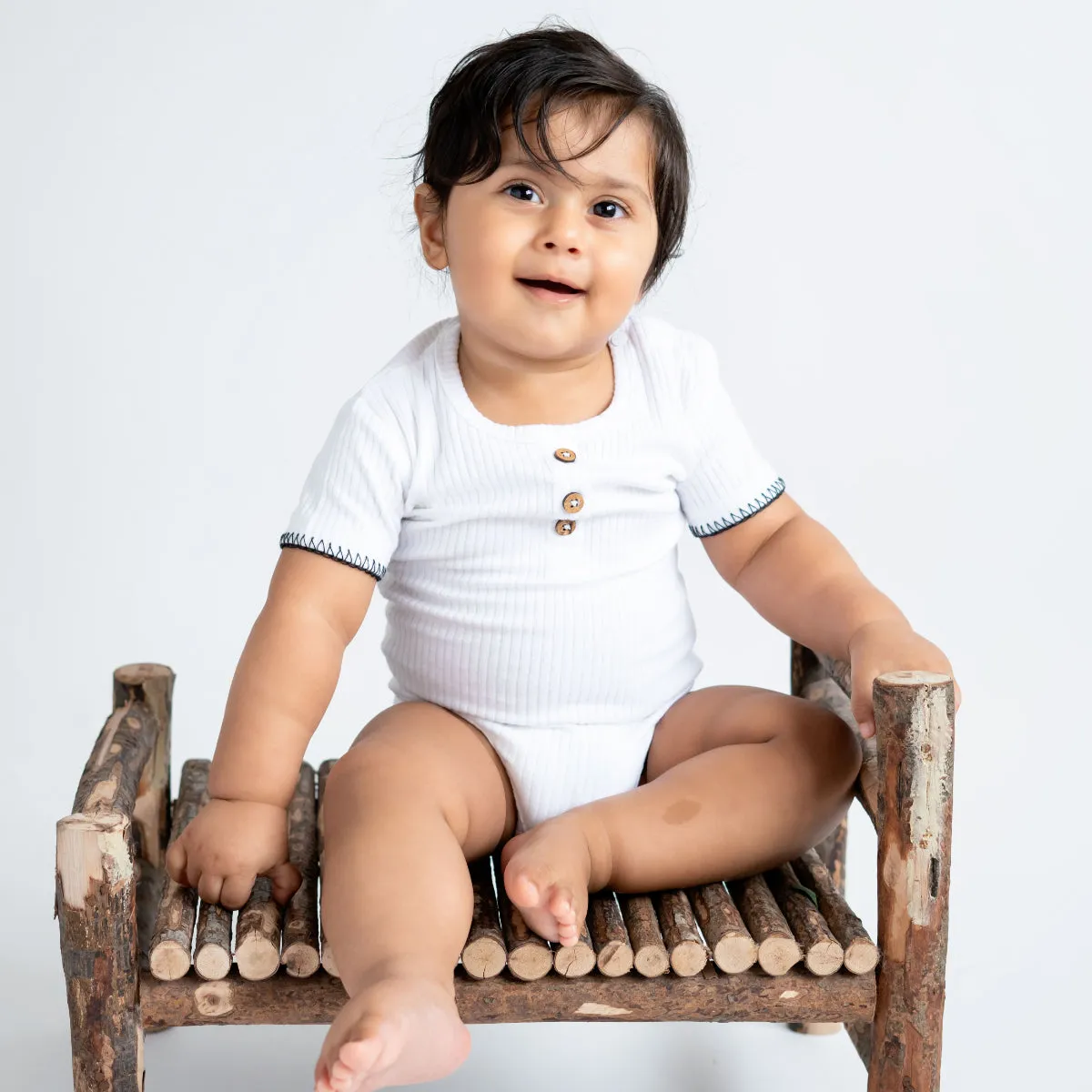 White Bean Ribbed Bodysuit