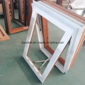 White Color Thermal Break Aluminium Teak Wood Casement Window - China Wood Alumium Window, Wood Aluminium Window