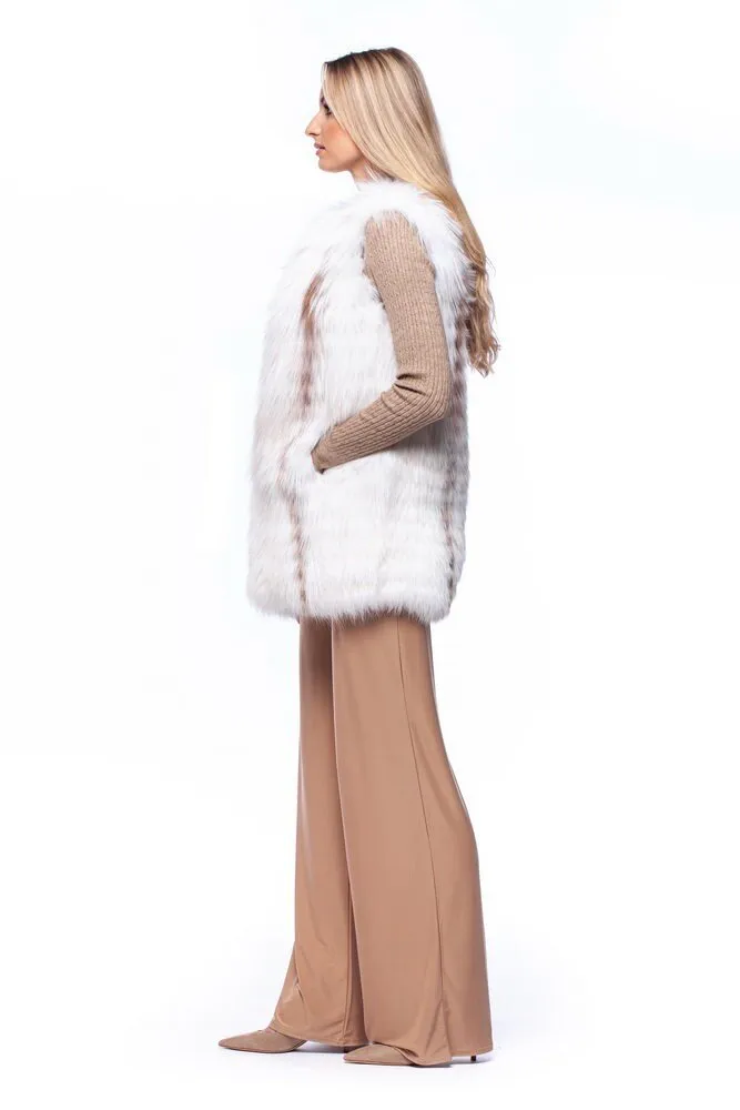 White Fox Fur Gilet