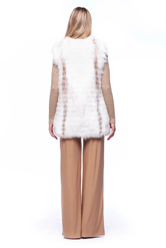 White Fox Fur Gilet