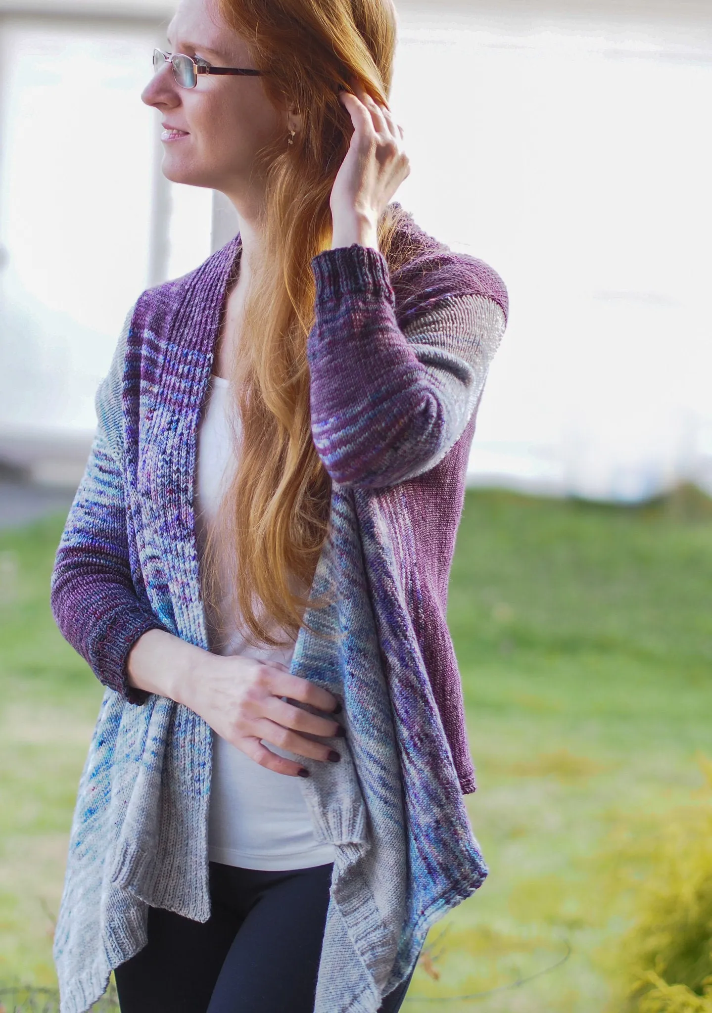 Windward Cardigan Knitting Pattern Fingering Weight