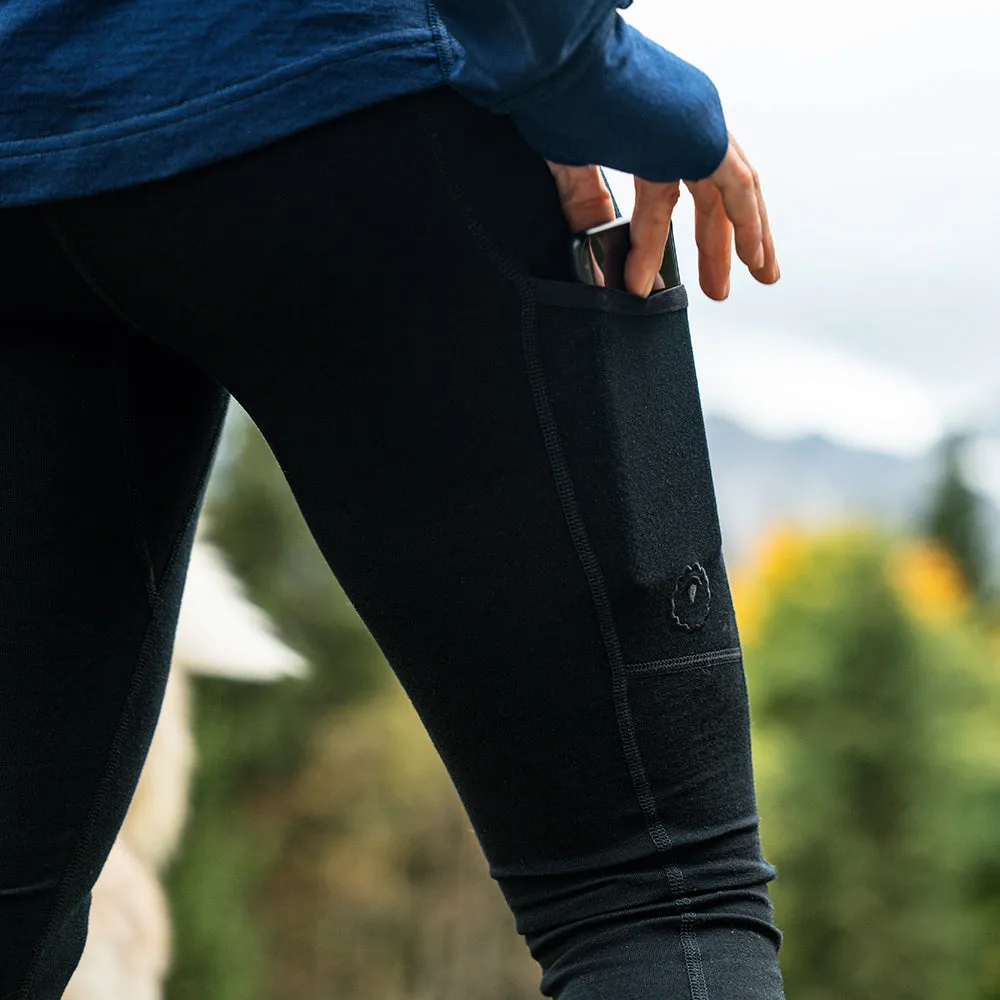 Womens 260 Merino Active Tights (Black)