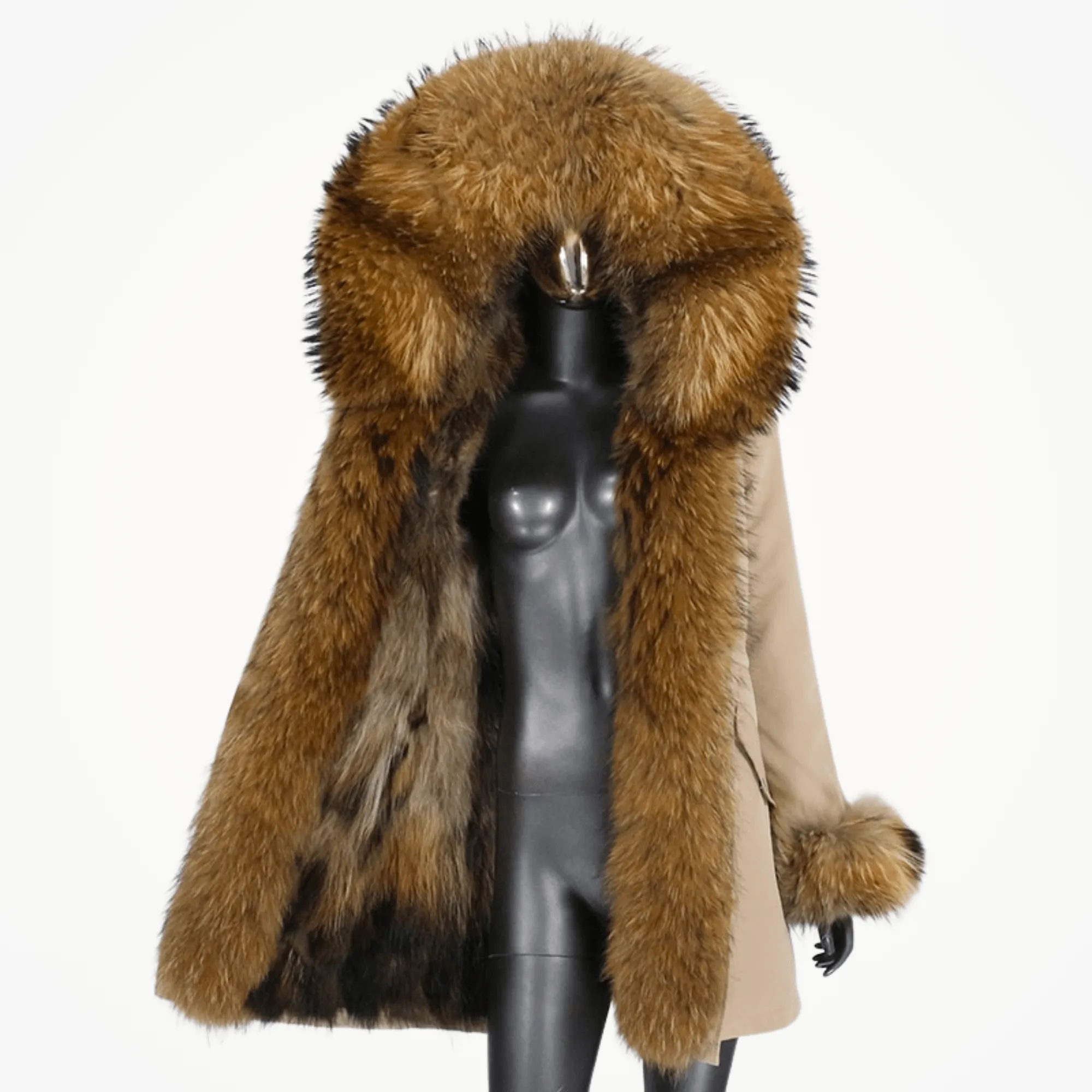 Women's Luxury Real Fur Waterproof Parka "Full Fur Alpha Style"