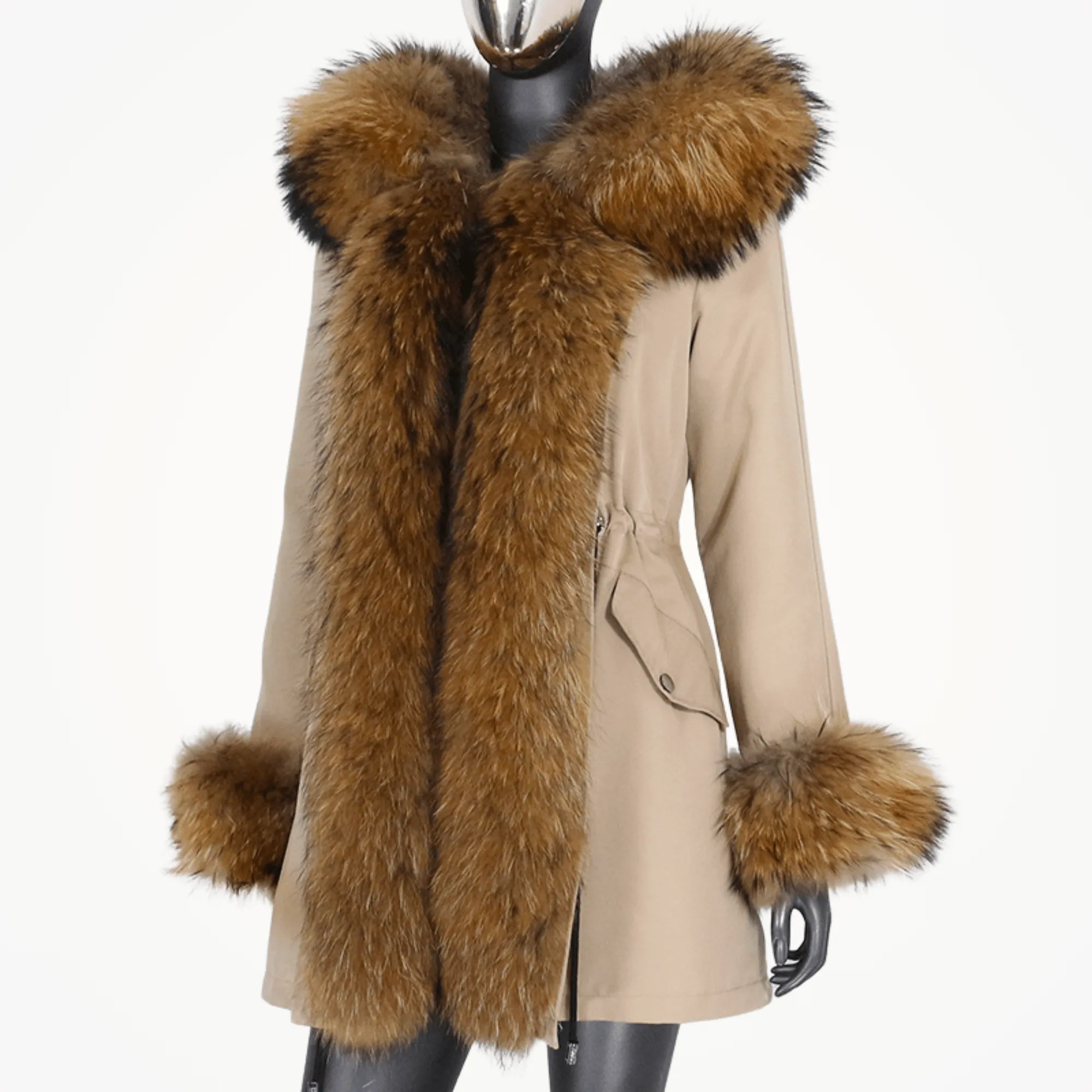 Women's Luxury Real Fur Waterproof Parka "Full Fur Alpha Style"