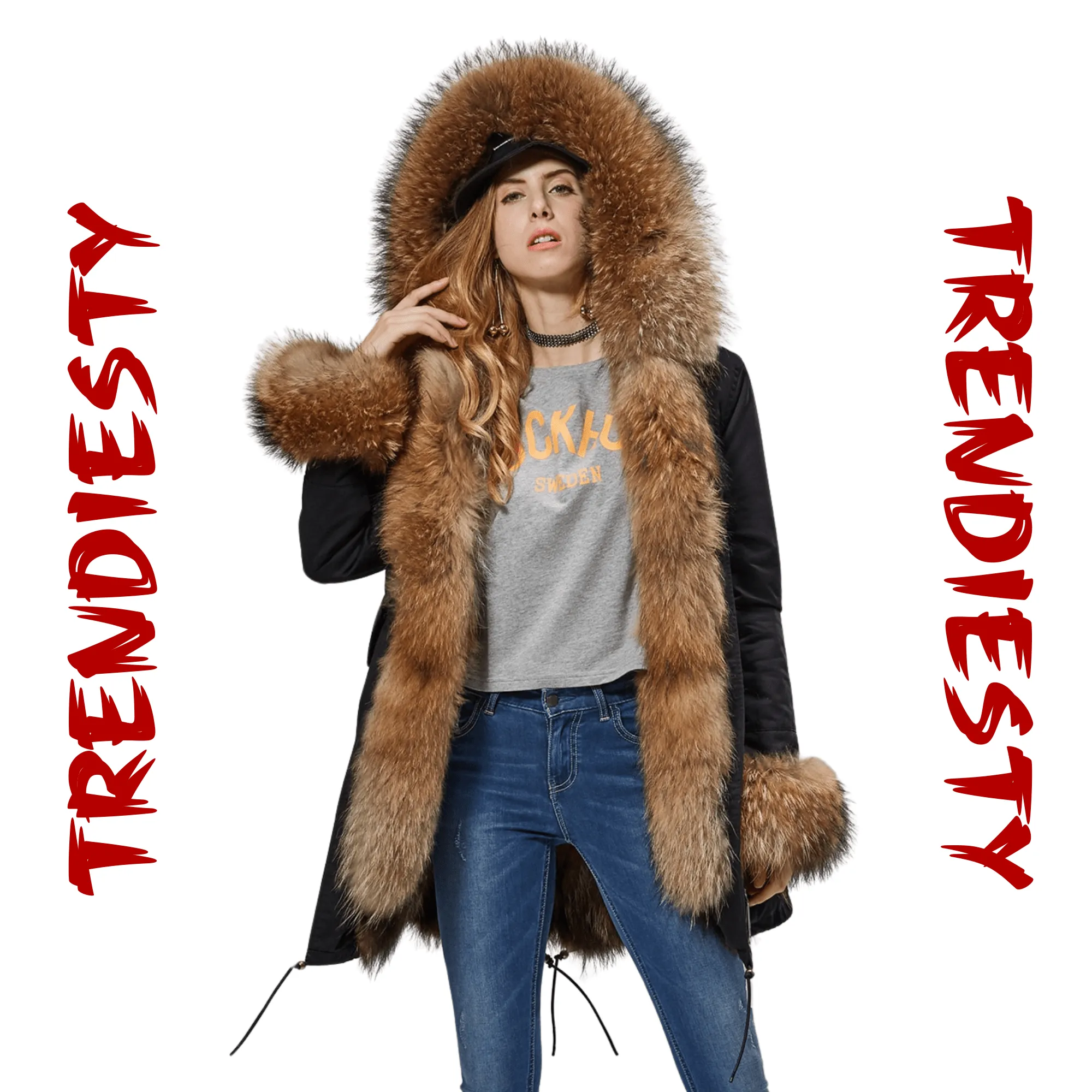 Women's Luxury Real Fur Waterproof Parka "Full Fur Alpha Style"