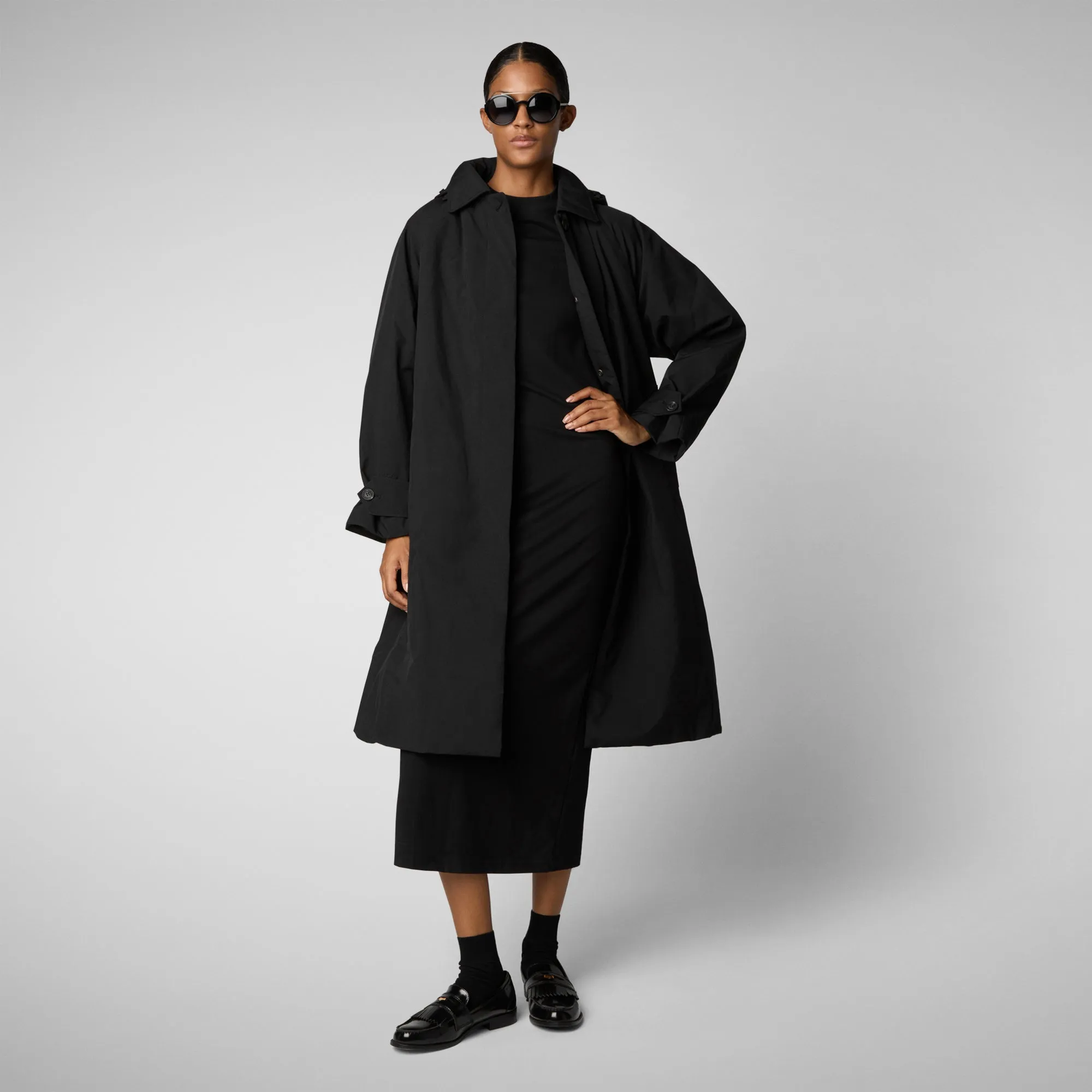 Women's Raincoat Zoey in Black