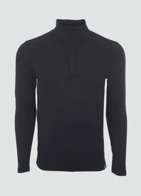 Wool Blend Half Zip Baselayer Pullover Top