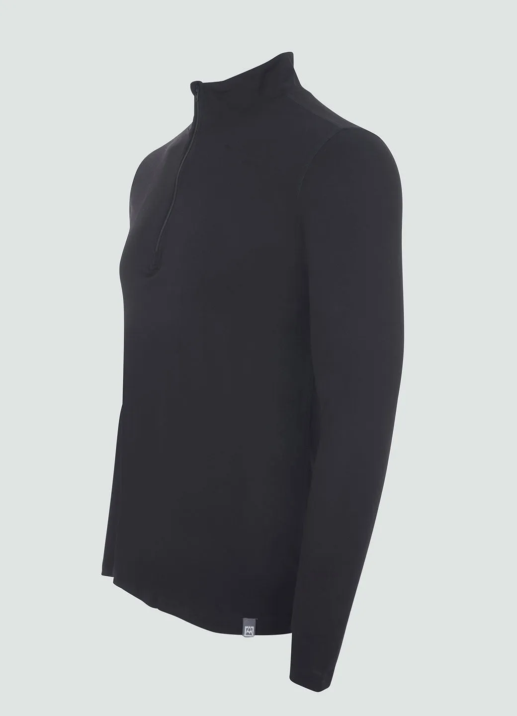 Wool Blend Half Zip Baselayer Pullover Top