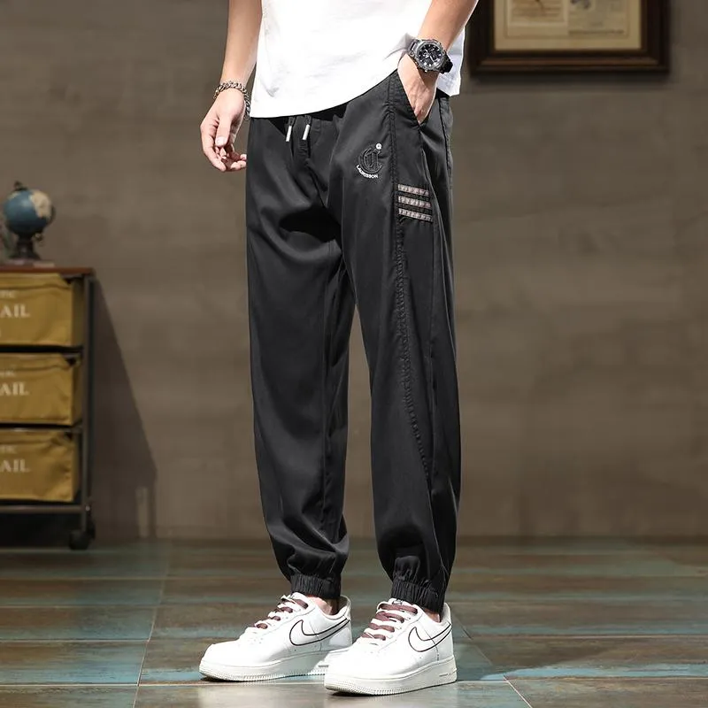 Woven Tape Side Lyocell Tencel Versatile Pants