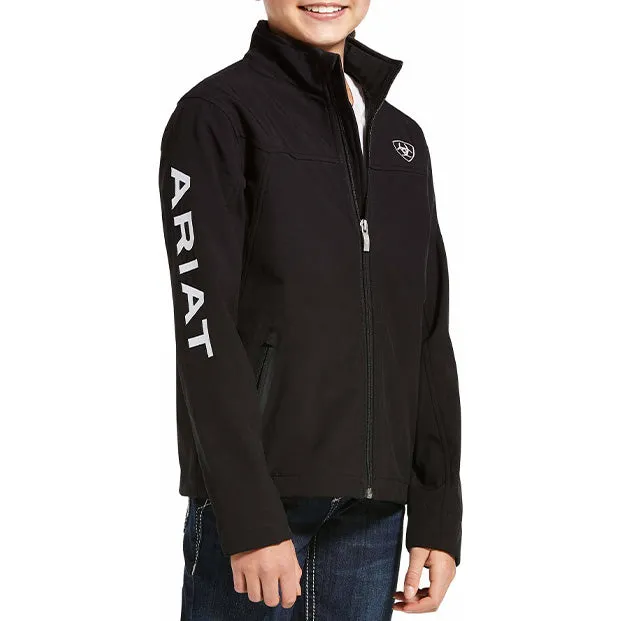 Youth New Team Softshell Jacket Black